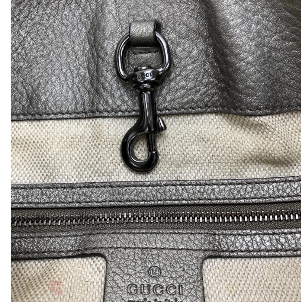 Authentic Gucci handbag in pewter - Picture 2 of 15